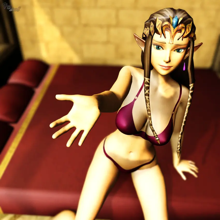 Image 1girls,big_breasts,breasts,female,female_only,large_breasts,long_hair,looking_at_viewer,smile,solo,blue_eyes,bikini,thighs,voluptuous,legs,elf,pointy_ears,busty,brown_hair,bed,braid,3d,bedroom,arm_support,princess,princess_zelda,the_legend_of_zelda,purple_bikini,the_legend_of_zelda:_twilight_princess,twilight_princess,outstretched_arm,zelda_(twilight_princess),virtualblueam2