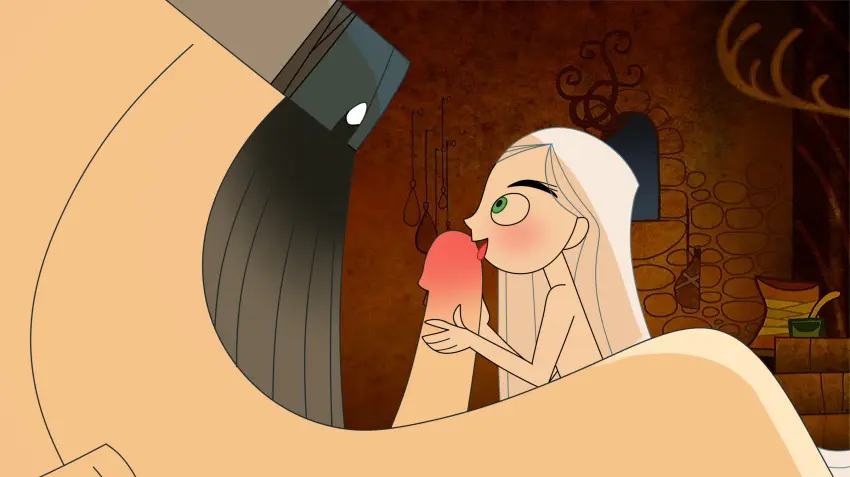 Image female,licking_penis,penis,size_difference,viking,cock_worship,viking_helmet,aisling,aisling_(the_secret_of_kells),northman,the_secret_of_kells
