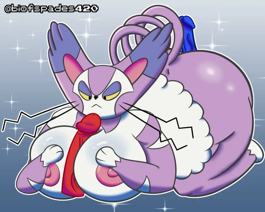 Image big_breasts,breasts,female,nipples,simple_background,male,nude,penis,pokemon,pokemon_(species),shiny_pokemon,tail,ass,big_butt,hot_dogging,sex,areola,digital_media_(artwork),anthro,paizuri,nintendo,fur,genitals,mammal,feline,disembodied_penis,titjob,anthro_only,generation_4_pokemon,group,trio,felid,whiskers,titfuck,breast_play,purugly,biofspades420