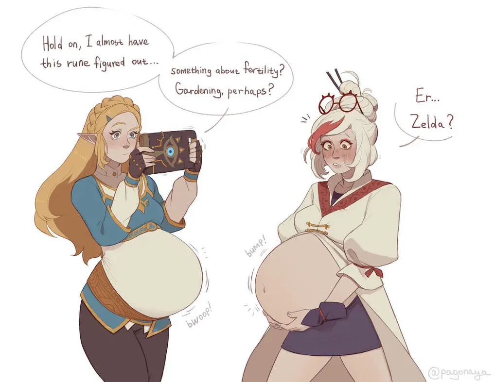Image female,multiple_girls,pregnancy,pregnant,pregnant_belly,pregnant_female,blonde_hair,nintendo,blonde_female,breath_of_the_wild,princess_zelda,the_legend_of_zelda,zelda_(breath_of_the_wild),tears_of_the_kingdom,multiple_pregnancies,blonde,purah,purah_(tears_of_the_kingdom),rapid_pregnancy,pagonaya