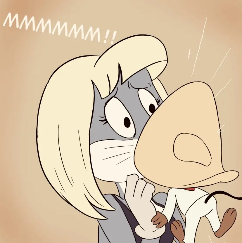Image clothing,hi_res,1boy,gloves,male,big_butt,futanari,intersex,teeth,hair,anthro,2d,blonde_hair,lips,half-closed_eyes,gay,red_lipstick,fur,genitals,grey_body,grey_fur,mammal,makeup,lipstick,interspecies,girly,kissing,long_ears,furniture,handwear,lagomorph,leporid,rabbit,buckteeth,whiskers,red_lips,looney_tunes,warner_brothers,bugs_bunny,jinasault,gay_kissing,speedy_gonzales