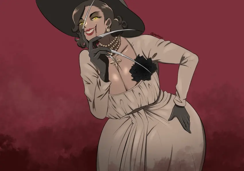 Image 1girls,big_breasts,breasts,female,solo,tagme,resident_evil,nyabeyo,resident_evil_8:_village,alcina_dimitrescu