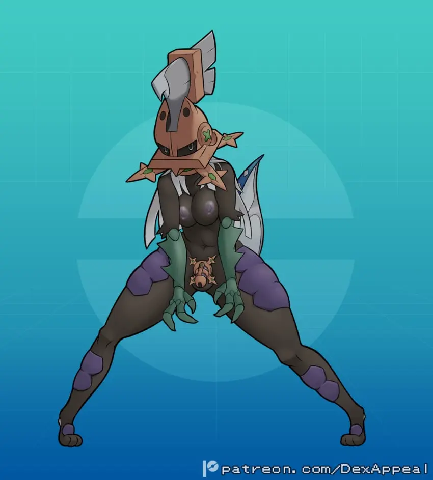 Image big_breasts,breasts,female,nipples,solo,standing,nude,penis,pokemon,pokemon_(species),1futa,futanari,humanoid,intersex,areolae,balls,monster_girl,futa_only,nintendo,paws,chastity_cage,pokemorph,nude_futa,full_body,ballsack,mask,helmet,chastity_device,exoskeleton,masked_female,helmet_only,masked,helmet_covering_face,cock_cage,penis_cage,dex_appeal,type:_null