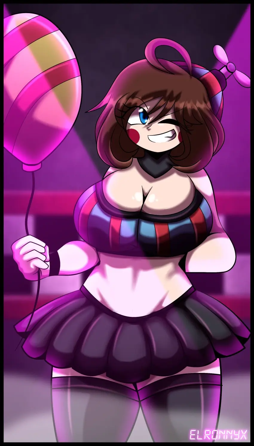 Image solo,thick_thighs,tagme,rule_63,five_nights_at_freddy's,five_nights_in_anime,elronnyx,balloon_babe_(fnia),balloon_boy_(fnaf)