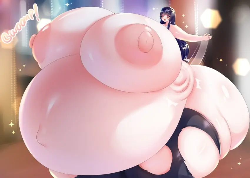 Image breasts,female,smile,very_long_hair,black_hair,thick_thighs,wide_hips,spread_arms,gigantic_breasts,hyper_breasts,lips,original,original_character,hair_intakes,expansion,mostly_nude,hyper_belly,eating,giantess_growth,gigantic_thighs,sequence,gigantic_belly,hyper_thighs,third-party_source,ripped_stockings,outgrowing_clothes,expansion_sequence,omni_goddess