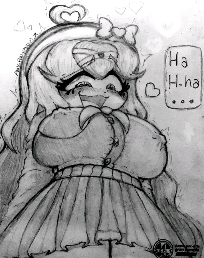 Image 1girls,blush,breasts,female,female_only,nipples,solo,text,monochrome,skirt,nipples_visible_through_clothing,sketch,horny,horny_female,fnf,friday_night_funkin,any_fen_random,bff_(any_fen_random),bff_fnf