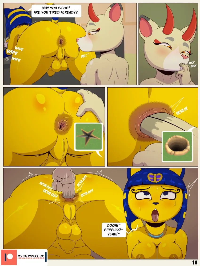Image breasts,hi_res,nipples,blue_hair,nude,penis,sweat,tongue_out,tongue,ass,duo,futanari,intersex,anal,anal_sex,jewelry,balls,hair,saliva_string,anthro,anus,spreading,finger_in_mouth,saliva,nintendo,penetration,bent_over,flaccid,bodily_fluids,genitals,mammal,yellow_body,fingering,foreskin,uncircumcised,animal_crossing,ankha,ankha_(animal_crossing),feline,deer,felid,2futas,spread_anus,domestic_cat,felis,perineum,anal_fingering,sucking,backsack,spread_butt,ike_marshall,shino_(animal_crossing),saliva_on_anus,finger_suck