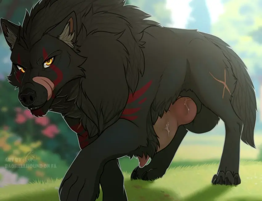 Image hi_res,looking_at_viewer,solo,male,penis,tongue_out,yellow_eyes,tongue,big_penis,erection,male_only,digital_drawing_(artwork),digital_media_(artwork),balls,huge_cock,veiny_penis,big_balls,canid,canine,canis,fur,genitals,mammal,wolf,black_body,huge_balls,male_focus,scar,vein,animal_genitalia,animal_penis,canine_genitalia,canine_penis,knot,feral,big_knot,quadruped,black_fur,baohellhound,rovdyret_(character)