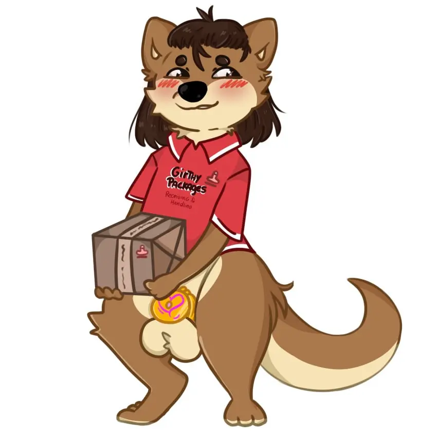 Image blush,clothing,hi_res,shirt,solo,male,male_only,gold_(metal),balls,hair,anthro,text,brown_hair,big_balls,genitals,holding_object,mammal,chastity_cage,male_focus,mustelid,otter,topwear,heart_symbol,container,chastity_device,box,gold_chastity_cage,gold_chastity_device,holding_container,text_on_clothing,text_on_topwear,permanent_chastity_device,anonymous_artist,cursed_object,holding_box,cursed_chastity_cage,logo_on_shirt,kenley_(golddrake)