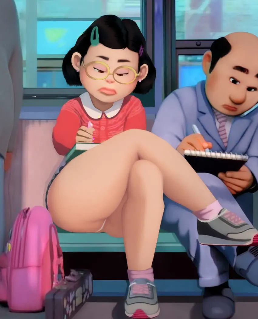 Image 1girls,clothed,female,panties,disney,ai_generated,legs,schoolgirl,school_uniform,leg_grab,revealing_clothes,ass_focus,leg_up,teasing,school,prostitution,upskirt,pixar,underass,sideass,bus_interior,turning_red,sexy_dress,panchira,mei_lee,xxxlolxxx