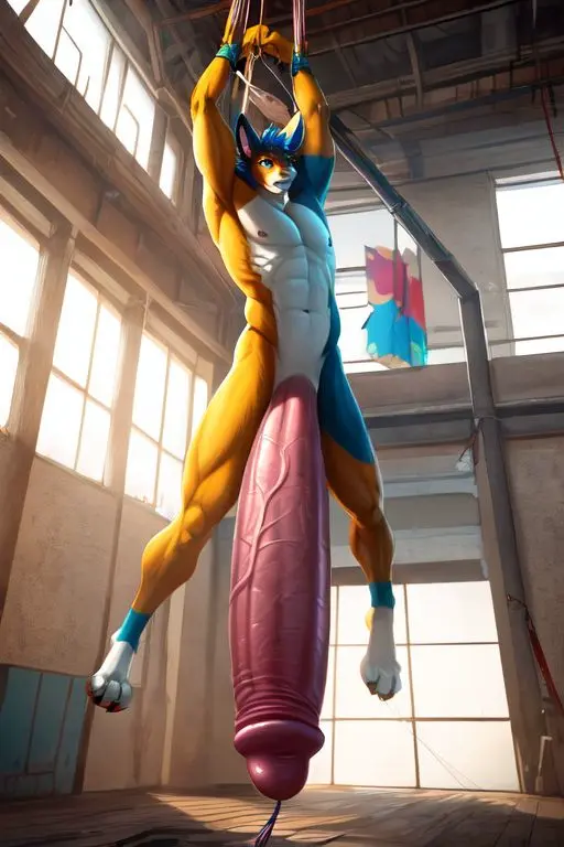 Image male,penis,furry,ai_generated,male_only,huge_cock,thick_penis,long_penis,furry_penis