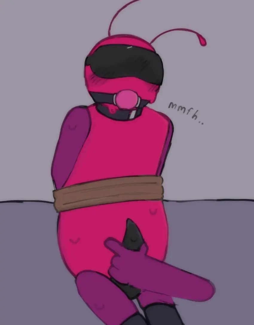 Image male,penis,sweat,erection,male_only,restrained,collar,thigh_highs,tied_up,non-human,toony,ball_gag,non-human_only,black_blindfold,tentacle_penis,selfcest,black_collar,fapping,tentacle_dick,black_thigh_highs,whimper,bugbo,bugbo_(bensilly),cherry3332,oiled_up