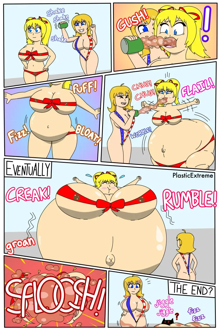 Image female,2girls,multiple_girls,colored,tagme,comic,inflation,spherical_inflation,oc,breast_expansion,belly_expansion,bursting,popping,v_string_bikini,plasticextreme,soda_inflation