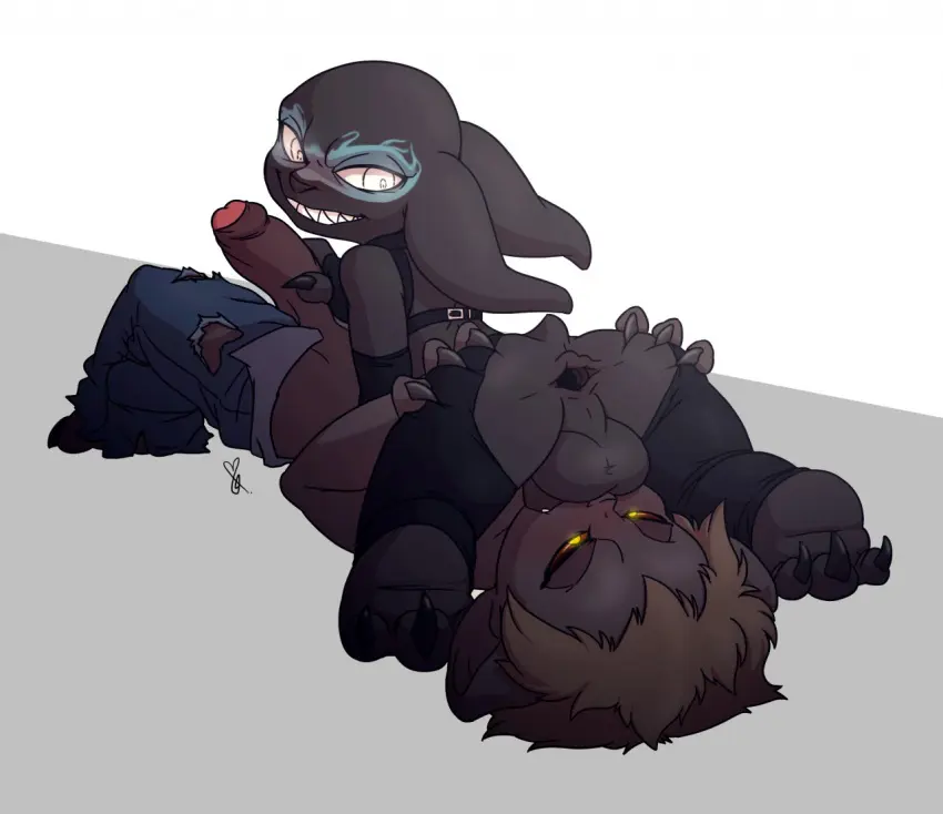 Image clothing,pants,male,oral,penis,sex,humanoid,male/male,teeth,balls,anus,spreading,gay,penetration,sharp_teeth,handjob,genitals,claws,toe_claws,irrumatio,69_position,big_ears,penile,short_stack,bodypaint,spread_anus,denim,jeans,torn_jeans,torn_pants,torn_clothing,hand_on_butt,bottomwear,clawed_fingers,balls_deep,face_fucking,harness,guild_wars,leather,denim_bottomwear,denim_clothing,torn_bottomwear,fuckboy,face_paint,jeans_down,leather_harness,chaps,asura,multicolored_background,babrukus,irakaz,ivynathael_(artist)