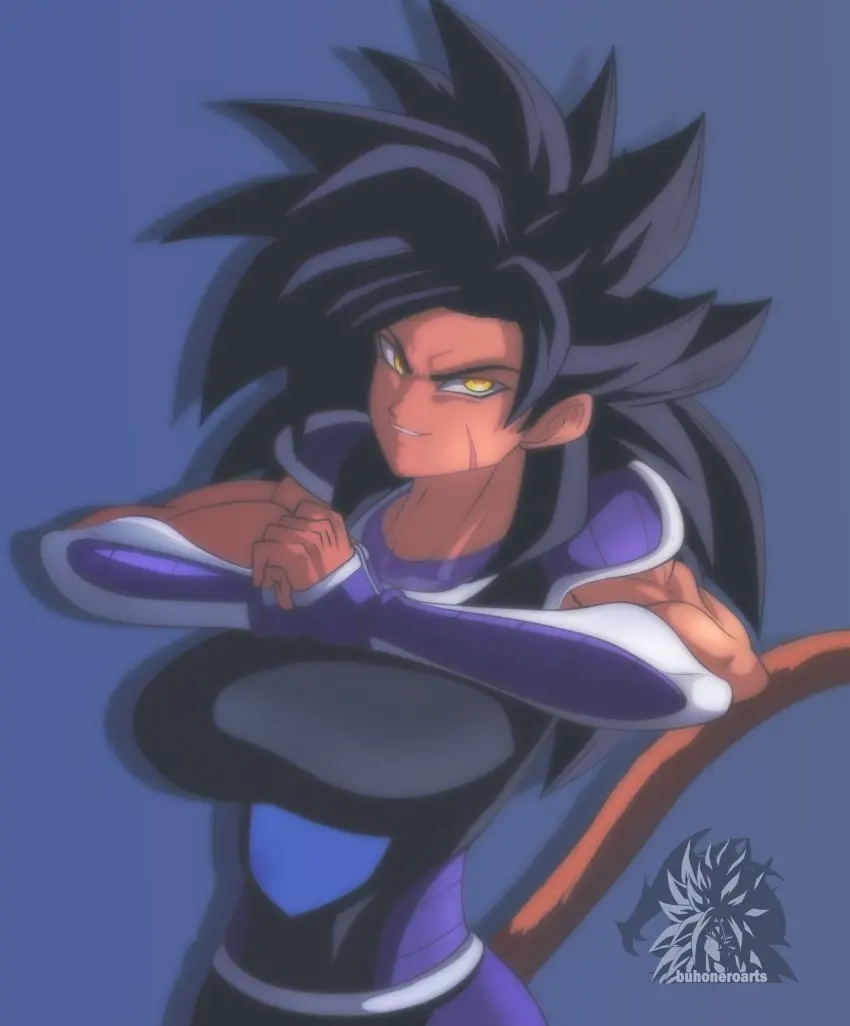 Image breasts,female,large_breasts,tail,yellow_eyes,muscular,original_character,dragon_ball,dark-skinned_female,muscular_female,saiyan,spiky_hair,cheek_scar,emite_(icydud3),buhonero_arts