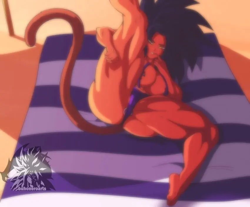 Image breasts,female,large_breasts,tail,yellow_eyes,muscular,beach,spread_legs,original_character,dragon_ball,dark-skinned_female,cameltoe,micro_bikini,leg_up,muscular_female,pierced_nipples,seductive_pose,saiyan,buttplug,spiky_hair,beach_towel,emite_(icydud3),buhonero_arts,arm_under_legs