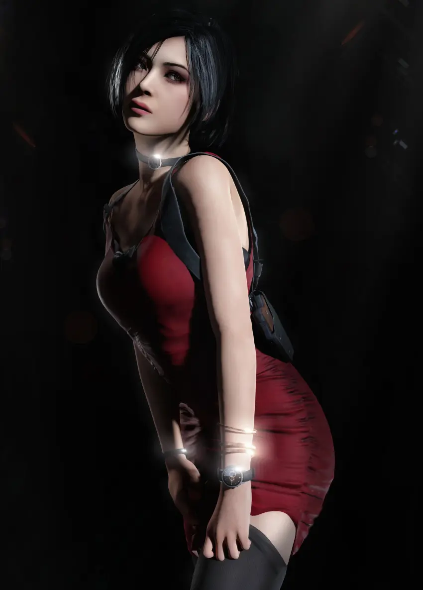 Image female,black_hair,short_hair,mature_female,3d,resident_evil,ada_wong