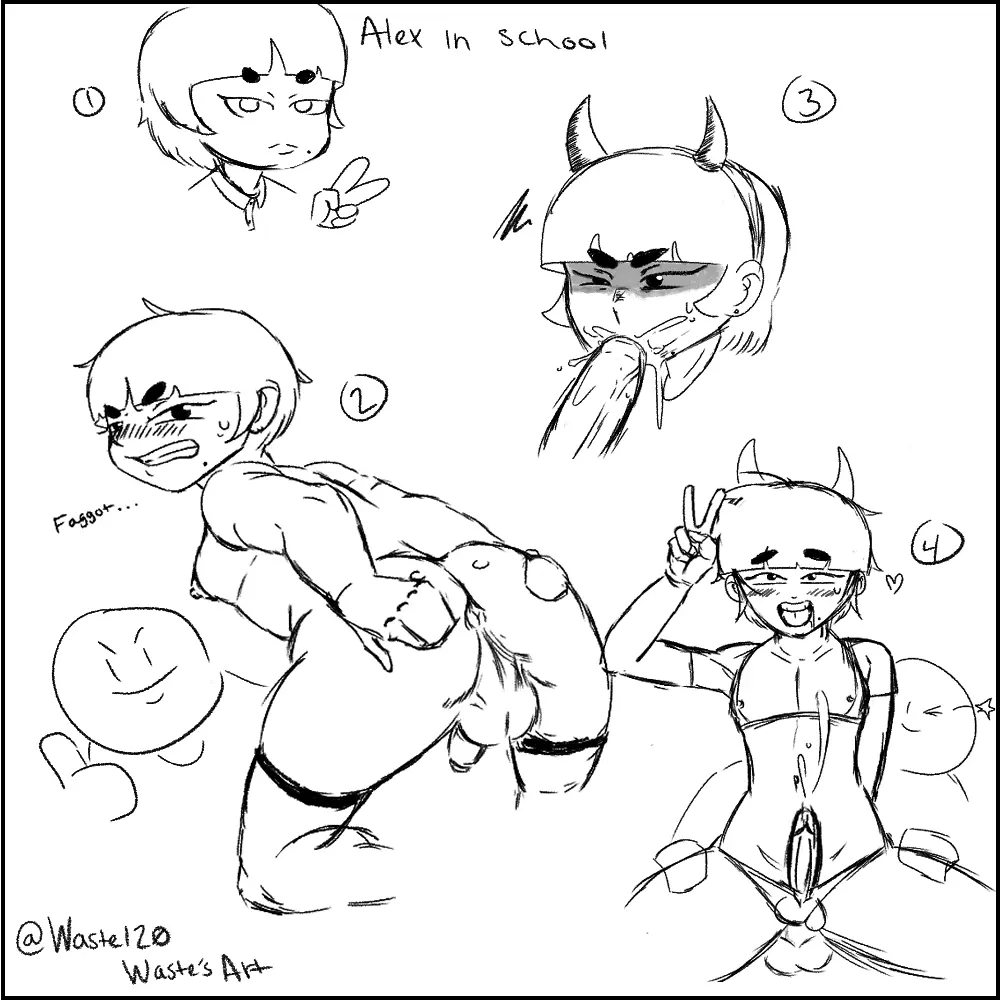 Image cum,cum_in_mouth,male,thighhighs,big_ass,big_butt,anal,anal_sex,femboy,yaoi,ahe_gao,original_character,blowjob,orgasm,big_thighs,dubious_consent,original_characters,orgasm_face,annoyed_expression,orgasm_from_anal,devil_horns,wastesart