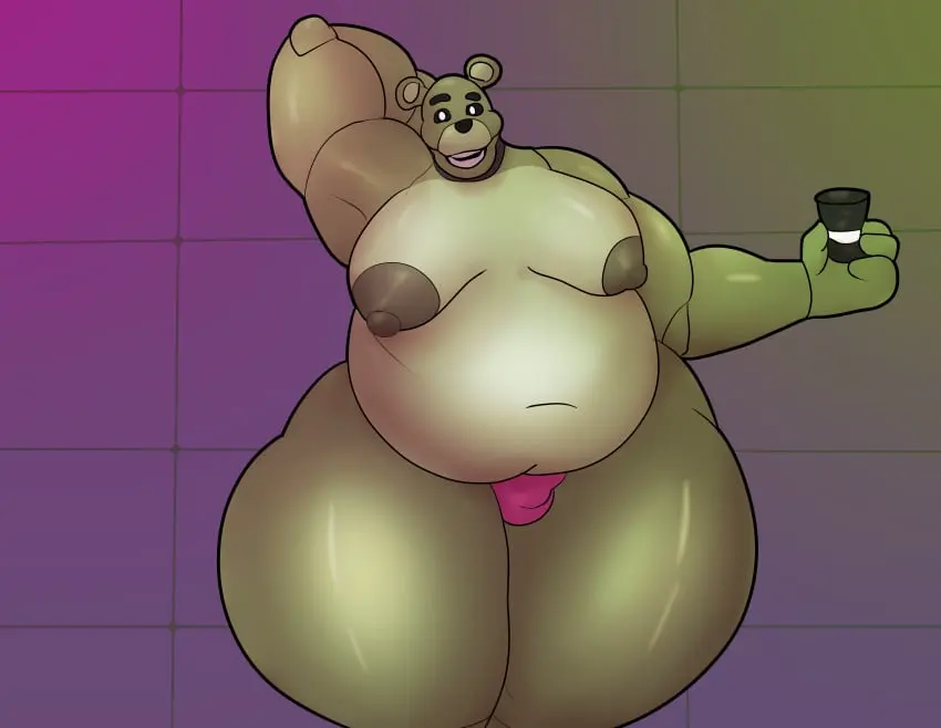 Image big_breasts,breasts,clothing,hi_res,solo,male,underwear,ass,big_butt,thick_thighs,wide_hips,male_only,happy,absurd_res,mammal,thong,male_focus,bear,transformation,overweight,fan_character,machine,robot,moobs,overweight_male,hand_behind_head,five_nights_at_freddy's,animatronic,weonraro123,small_hat,uxio_(weonraro123)