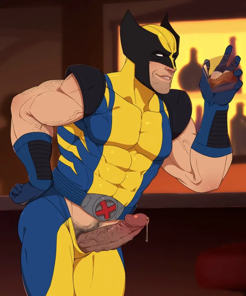 Image clothing,solo,1boy,male,penis,big_penis,erection,muscular,muscular_male,male_only,yaoi,pubic_hair,bara,bulge,male_pubic_hair,precum,tight_clothing,precum_drip,solo_male,boner,marvel,marvel_comics,x-men,daddy,masculine_male,dilf,mature_male,penis_out,logan_(x-men),wolverine_(x-men),smith_(ardp13),smithswhc