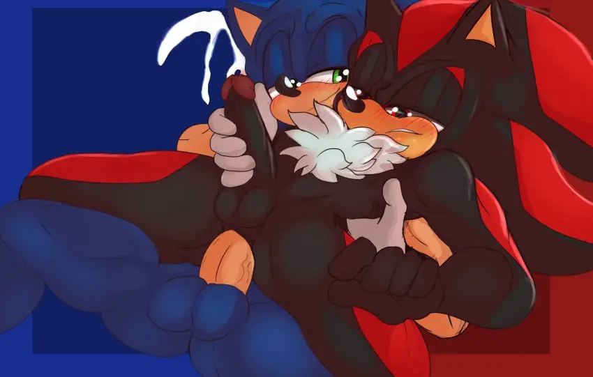 Image blush, clothing, hi_res, red_eyes, smile, cum, gloves, male, penis, sex, duo, erection, humanoid_penis, anal, anal_sex, male/male, male_only, balls, from_behind_position, anthro, tan_body, veiny_penis, green_eyes, spread_legs, spreading, absurd_res, half-closed_eyes, looking_at_partner, ejaculation, gay, gay_sex, looking_pleasured, penetration, gloves_only, genital_fluids, handjob, bodily_fluids, fur, genitals, mammal, black_body, looking_at_another, male_penetrating, 5_fingers, narrowed_eyes, blue_body, white_body, sega, sonic_(series), sonic_the_hedgehog, sonic_the_hedgehog_(series), cumshot, fingers, humanoid_genitalia, blue_fur, vein, penile, leg_markings, markings, tuft, handwear, tan_fur, white_fur, male_penetrated, male_penetrating_male, red_body, mostly_nude, anthro_penetrated, black_fur, stripes, anthro_on_anthro, red_fur, hedgehog, chest_tuft, striped_body, striped_fur, handjob_while_penetrating, anthro_penetrating, anthro_penetrating_anthro, eulipotyphlan, handwear_only, shadow_the_hedgehog, sonadow, arm_markings, sh1nymobian, bent_spoon_position