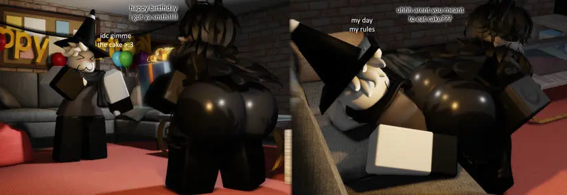 Image male,furry,ass,big_ass,thick_thighs,massive_ass,femboy,tagme,gay,3d,roblox,robloxian,smothering,smothering_ass,mermio