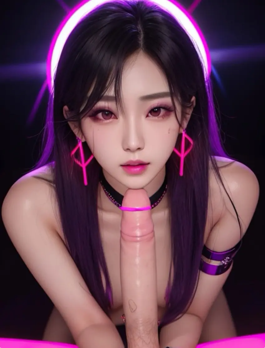 Image 1girls,female,male,penis,big_penis,earrings,ai_generated,partial_male,cock,blowjob,asian,asian_female,korean,korean_female