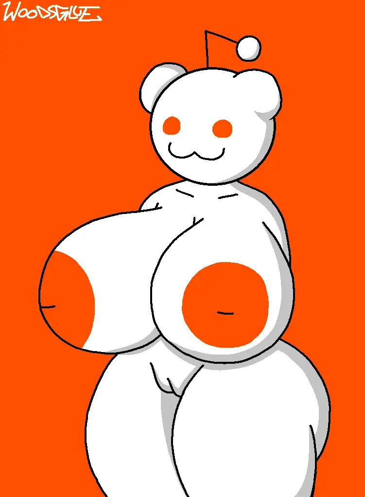 Image 1girls,big_breasts,breasts,female,pussy,thick_thighs,huge_breasts,inverted_nipples,:3,big_areola,no_humans,big_areolae,woodsglue,reddit,snoo