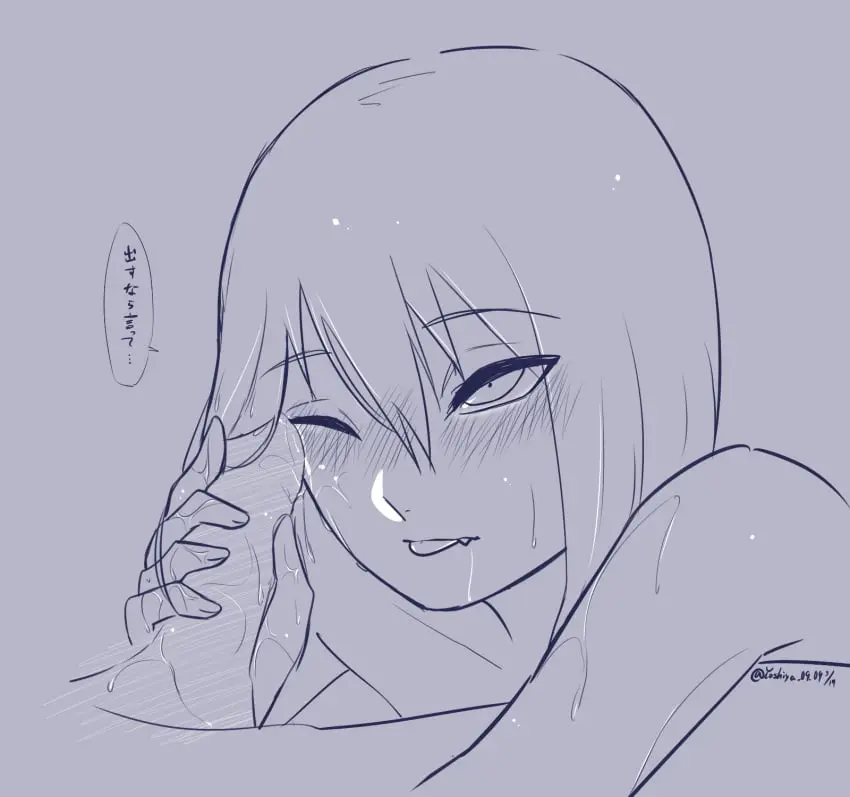 Image male,penis,tongue_out,male/male,yaoi,eyebrows_visible_through_hair,one_eye_closed,sharp_teeth,black_and_white,monochrome,translated,naruto,naruto_(series),naruto_shippuden,wet_body,laying_down,japanese_text,blushing_profusely,holding_penis,skinny_male,offscreen_character,penis_on_cheek,hozuki_suigetsu,yoshiya0909