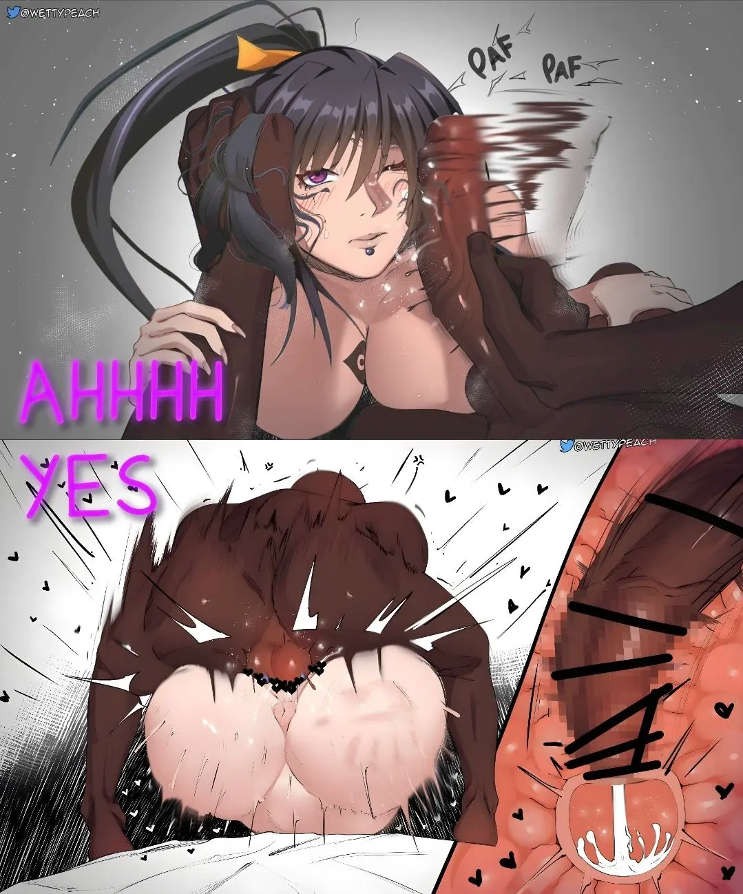Image female,cum,male,sex,dark-skinned_male,interracial,text,censored,mosaic_censoring,male_penetrating,begging,queen_of_spades,femsub,mating_press,secretly_loves_it,maledom,loving_it,akeno_himejima,high_school_dxd,begging_for_more,until_they_like_it,bigpeachs