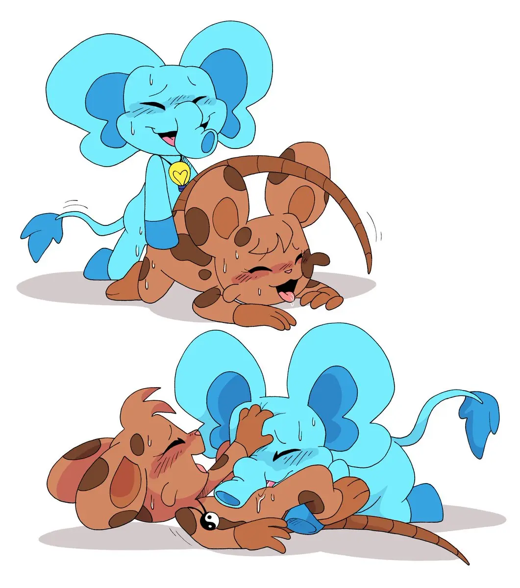 Image 1girls,female,simple_background,white_background,1boy,male,penis,pussy,straight,tail,tongue_out,tongue,implied_penetration,male/female,anthro,original_character,penis_in_pussy,excited,cunnilingus,blue_body,furry_only,no_humans,blue_fur,brown_fur,toony,brown_body,simple_shading,blue_skin,brown_skin,no_visible_genitalia,tail_tuft,licking_pussy,critters_(poppy_playtime),poppy_playtime,poppy_playtime_(chapter_3),smiling_critters,satisfied,bubba_bubbaphant,satisfied_look,pachi_rizuu,palatis
