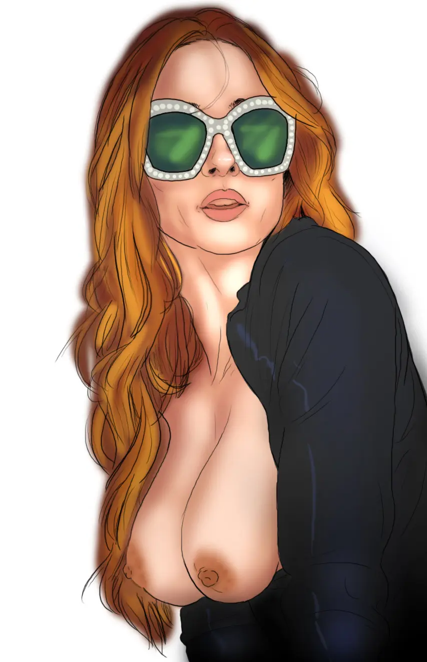 Image 1girls,breasts,female,female_only,long_hair,nipples,solo,areola,areolae,orange_hair,topless,sunglasses,wrestling,celebrity,wrestler,redhead,big_breast,real_person,becky_lynch,wwe,pinkbitss