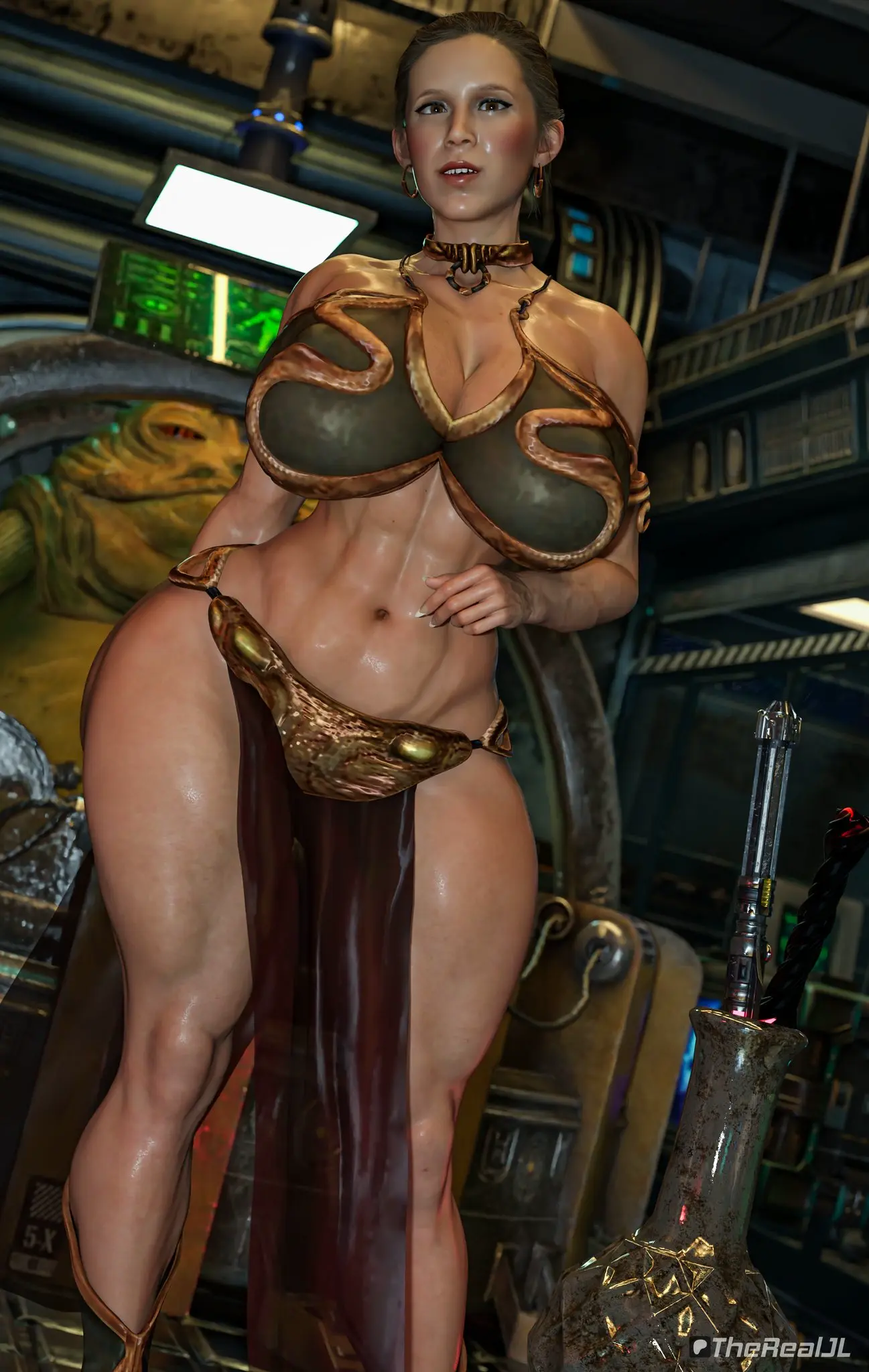 Image 1girls,big_breasts,breasts,female,human,large_breasts,light-skinned_female,light_skin,female_focus,thick_thighs,thighs,voluptuous,wide_hips,hips,waist,huge_breasts,legs,thick,voluptuous_female,busty,curvy,curvy_figure,3d,hourglass_figure,slim_waist,curvaceous,thick_hips,thick_legs,female_human,abs,star_wars,jabba_the_hutt,princess_leia_organa,slave_leia,therealjl,lucasfilm