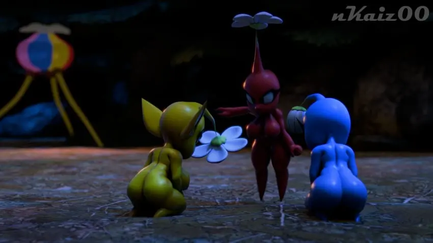 Image breasts,female,ass,futanari,intersex,kneeling,nintendo,3d,night,submissive,angry,forest,apologizing,pikmin,blue_pikmin,pikmin_(species),red_pikmin,yellow_pikmin,luiske476,nkaiz00,scolding