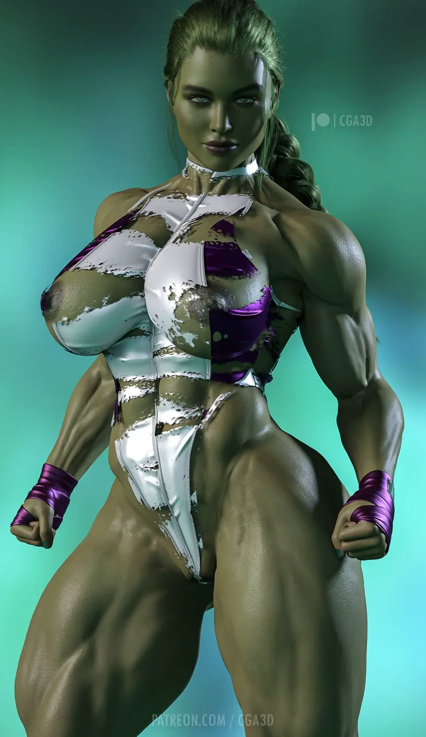 Image 1girls,big_breasts,breasts,female,female_only,hi_res,large_breasts,long_hair,looking_at_viewer,solo,ass,big_ass,thick_thighs,voluptuous,muscular,wide_hips,patreon_username,midriff,green_eyes,green_skin,voluptuous_female,curvy,curvy_female,curvy_figure,3d,green_hair,straight_hair,curvaceous,torn_clothes,abs,muscular_female,cosplay,torn_clothing,marvel,marvel_comics,fusion,cga3d,erotichris,marvel_cinematic_universe,twitter_username,pixiv_username,avengers,black_widow_(marvel),fusion_character,onesie,green_lipstick,she-hulk,she-hulk_(cosplay),florence_pugh,yelena_belova