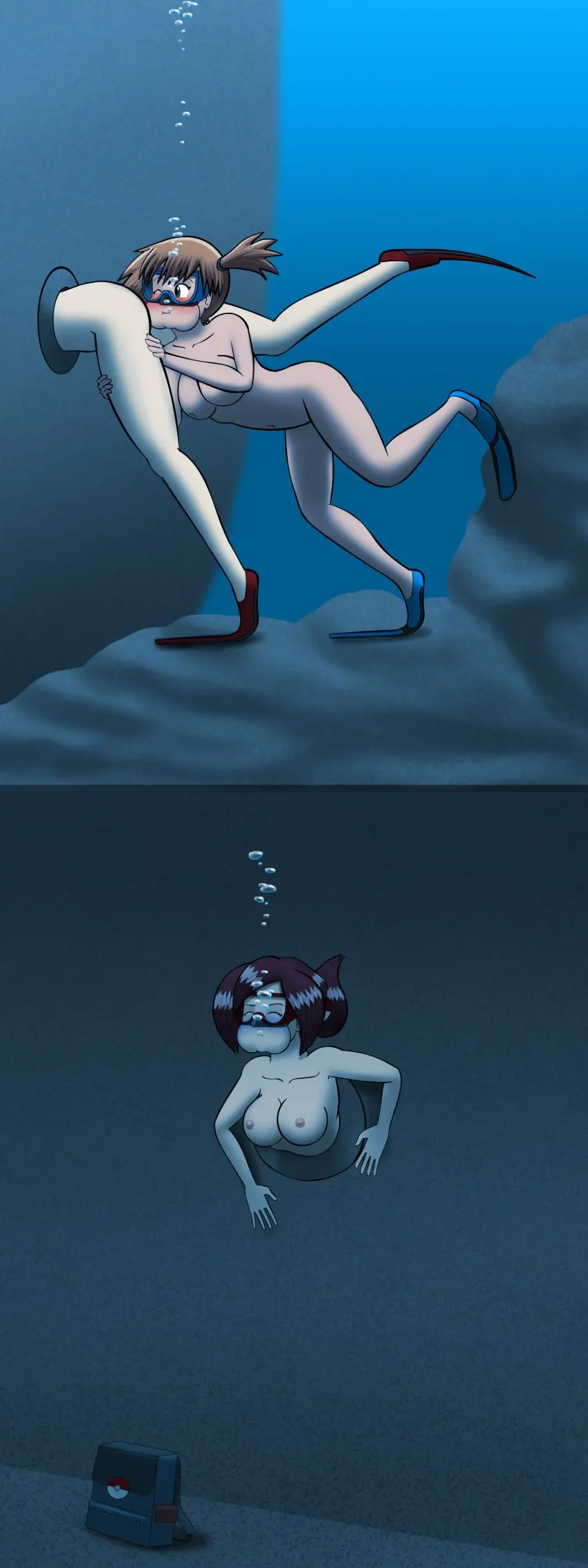 Image breasts,female,female_only,human,2girls,multiple_girls,pokemon,yuri,misty_(pokemon),underwater,lorelei_(pokemon),uwfan-tomson