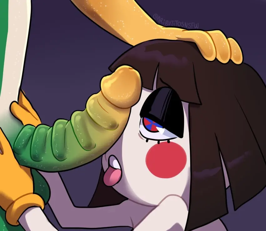 Image 1girls,female,1boy,gloves,hand_on_head,male,nude,penis,tongue_out,tongue,female_focus,duo,erection,humanoid_penis,digital_drawing_(artwork),digital_media_(artwork),male/female,anthro,nude_female,nude_male,completely_nude,half-closed_eyes,completely_nude_female,completely_nude_male,erect_penis,2024,reptile,female_human,humanoid_genitalia,duo_focus,glans,reptile_humanoid,penis_awe,penis_on_face,male_anthro,clown,clown_girl,penis_out,pomni_(the_amazing_digital_circus),the_amazing_digital_circus,gummigoo_(the_amazing_digital_circus),gummy_(food),aribujitosnsfw