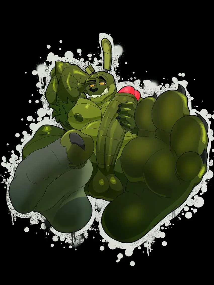 Image 2023,nipples,smile,solo,1boy,male,penis,furry,big_penis,uncensored,erection,humanoid_penis,feet,armpits,male_only,digital_drawing_(artwork),digital_media_(artwork),solo_focus,balls,anthro,foot_fetish,testicles,socks,socks_only,big_balls,handjob,toe_claws,feet_focus,erect_penis,furry_only,male_focus,solo_male,anthro_focus,anthro_only,humanoid_genitalia,long_ears,toes,penile,glans,lagomorph,leporid,furry_male,foot_focus,big_cock,jerkingoff,machine,robot,long_penis,arm_behind_back,armpit_hair,penis_focus,solo_anthro,five_nights_at_freddy's,male_anthro,animatronic,hairy_armpits,penis_out,penile_masturbation,big_testicles,anthro_solo,five_nights_at_freddy's_3,springtrap,springtrap_(fnaf),lagomorph_humanoid,leporid_humanoid,jerking,jerking_off,solo_in_panel,smiley_face,randy_d_raccoon