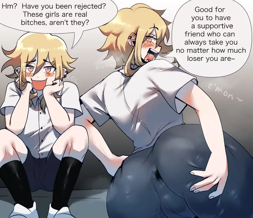 Image blush,male,short_hair,tongue_out,tongue,earrings,femboy,anus,blonde_hair,inviting,inviting_to_sex,gay,smug,tight_clothing,white_shirt,shorts,ass_grab,crouching,asshole,teasing,teasing_viewer,see-through_clothing,smug_face,spread_ass,homosexual,friends,friends_with_benefits,homosexual_male,hint,mrcaptainart