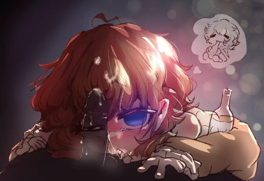 Image cum,male,penis,tongue_out,tongue,virtual_youtuber,femboy,male_only,vtuber,ahe_gao,brown_hair,saliva,pov,blowjob,oc,hoodie,drunk,mind_control,dick_on_face,sonic_chan,sonic_chan(vtuber)