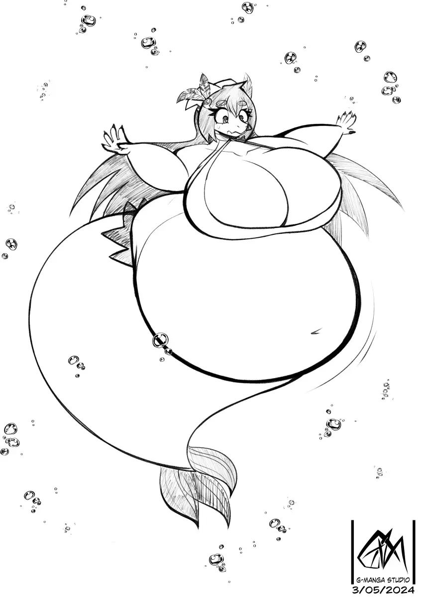 Image big_breasts,breasts,female,thick_thighs,wide_hips,huge_breasts,tagme,chubby,mermaid,overweight,bbw,merfolk,galindeznavarro,mermay