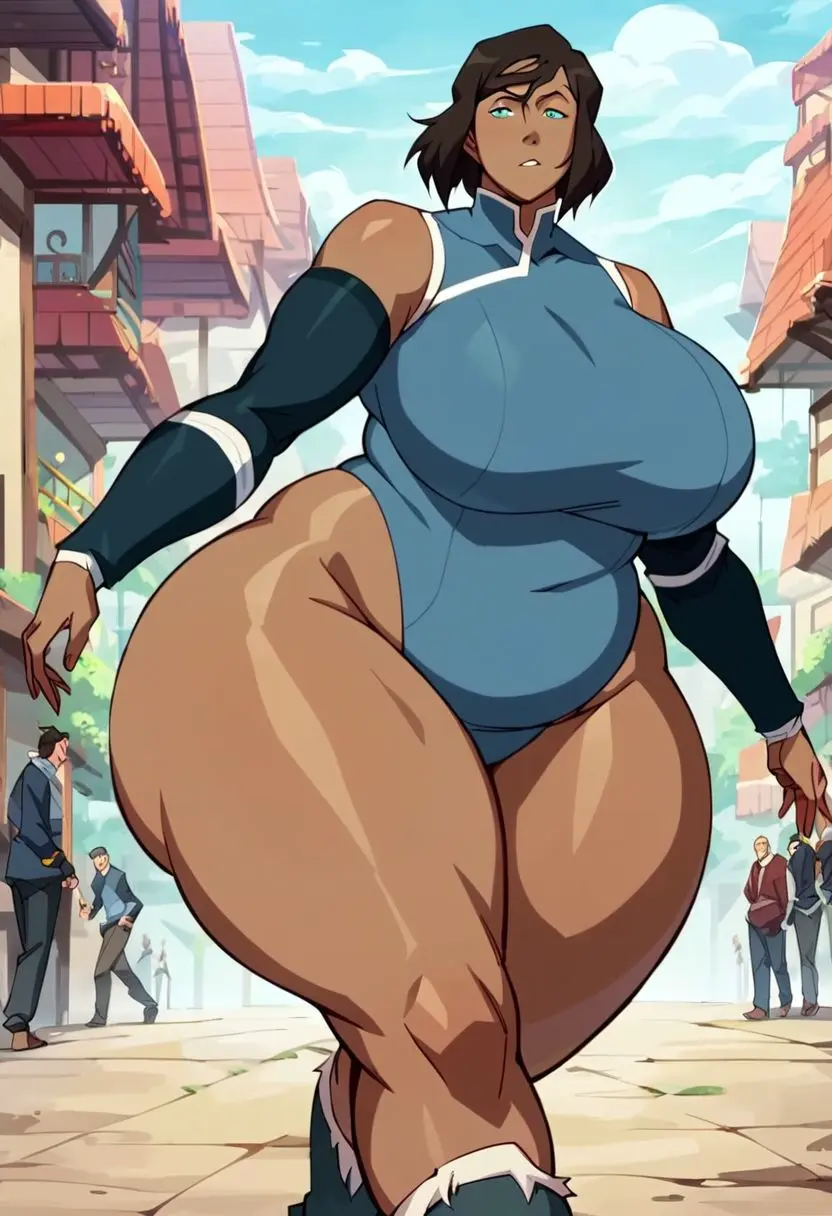 Image 1girls,big_breasts,breasts,clothed,female,looking_at_viewer,big_butt,thick_thighs,voluptuous,wide_hips,ai_generated,thick_ass,walking,avatar_legends,water_tribe,korra,the_avatar,the_legend_of_korra,fiveai_(artist)