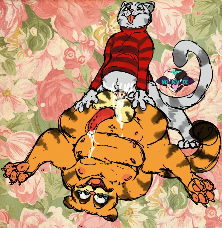 Image clothing,hi_res,cum,male,tongue_out,tongue,duo,male/male,anthro,cum_inside,spread_legs,spreading,crying,looking_pleasured,genital_fluids,bodily_fluids,mammal,forced,feline,rape,hands_behind_back,tears,artist_logo,logo,sweater,turtleneck,topwear,felid,domestic_cat,felis,floral_print,pawpads,yelling,fritz_the_cat,fritz_the_cat_(character),paramount_pictures,pain,garfield_(series),garfield_the_cat,paws,_inc.,painful_penetration,looking_scared,felidae,floral_background,im_gonna_fucking_cry_if_rule34_doesnt_accept_this,yonnixart