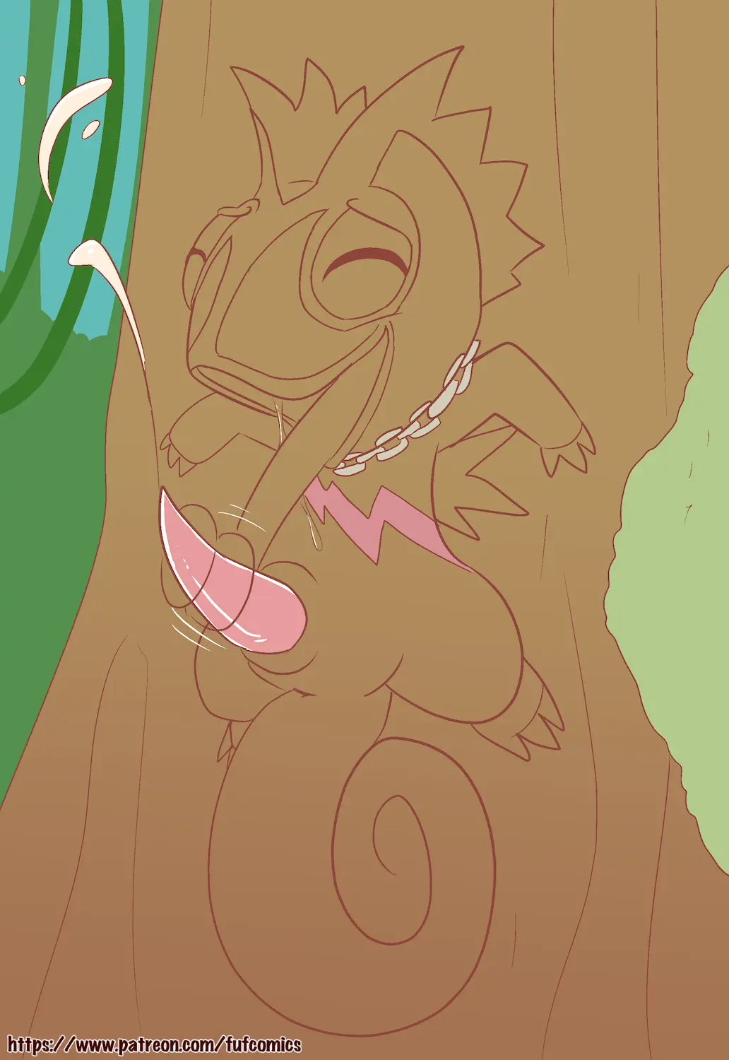 Image hi_res,open_mouth,solo,cum,male,nude,oral,penis,pokemon,pokemon_(species),tongue_out,tongue,erection,jewelry,anthro,necklace,closed_eyes,ejaculation,nintendo,genital_fluids,masturbation,bodily_fluids,genitals,biped,outside,cumshot,front_view,penile,animal_genitalia,animal_penis,long_tongue,feral_only,2020,generation_3_pokemon,translucent,penile_masturbation,oral_masturbation,translucent_body,chain_necklace,prehensile_tongue,fuf,kecleon,on_wall,autotonguejob