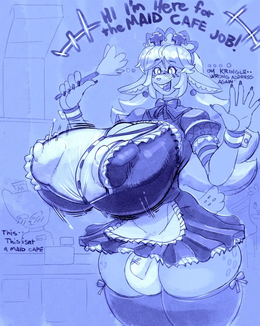 Image big_breasts,blush,breasts,clothing,long_hair,open_mouth,smile,suspenders,tail,panties,tongue,underwear,hat,futanari,intersex,headwear,happy,headgear,jewelry,open_smile,solo_focus,teeth,hair,huge_breasts,anthro,piercing,text,hyper_breasts,dress,ambiguous_gender,bulge,skindentation,monochrome,maid_uniform,holding_object,mammal,dialogue,claws,horn,antlers,ear_piercing,maid_headdress,motion_lines,bracelet,apron,english_text,5_fingers,feline,bouncing_breasts,legwear,thigh_highs,nipple_outline,fingers,blush_lines,deer,tuft,uniform,lagomorph,leporid,rabbit,short_tail,group,trio,felid,deltarune,detailed_bulge,hyper,rule_63,domestic_cat,felis,undertale_(series),futa_focus,fti_crossgender,inner_ear_fluff,intersex_focus,finger_claws,genderswap,mcdonald's,scut_tail,brush,noelle_holiday,blue_text,bow_tie,name_tag,intersex_anthro,new_world_deer,reindeer,snao,restaurant,button_(fastener),palms,cash_register,genderswap_(fti),burgerpants,blue_monochrome,futa_anthro,fast_food_restaurant,areola_outline,holding_brush,ambiguous_anthro,luck_teeth