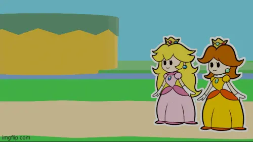 Image female,mario_(series),nintendo,princess_daisy,animated,princess_peach,belly_dancer,belly_dancer_outfit,hypnosis,mind_control,super_mario_bros.,identity_death,shy_gal,paper_mario,paper_peach,paper_daisy,genie_lamp,apopop,apopoponng,snifit