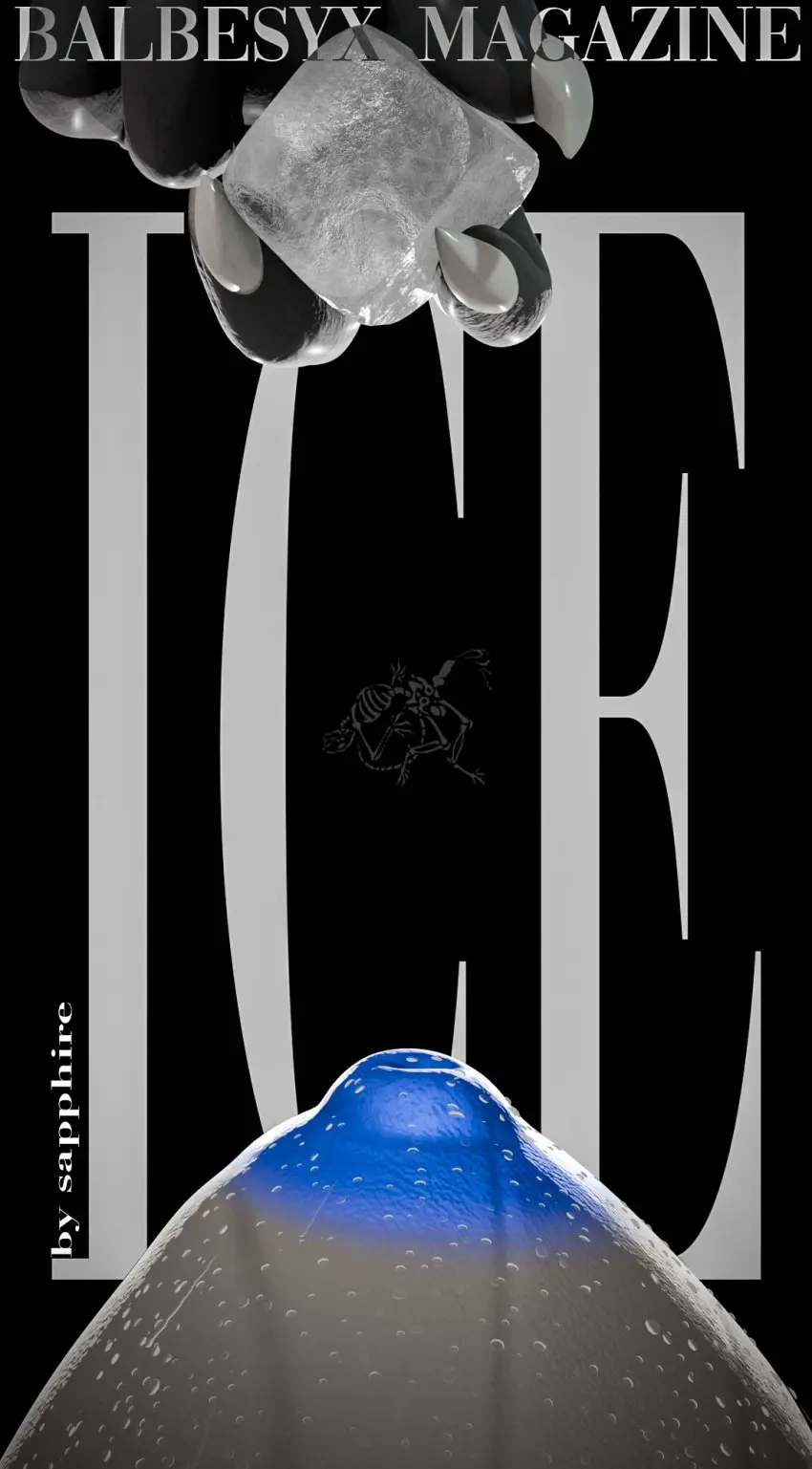 Image big_breasts,breasts,female,hi_res,nipples,solo,anthro,claws,reptile,scalie,teasing,cover,ice,snake,long_nails,cobra,da.nilkaz,magazine,ice_cube,sapphire_(da.nilkaz),magazine_cover,yabalbes