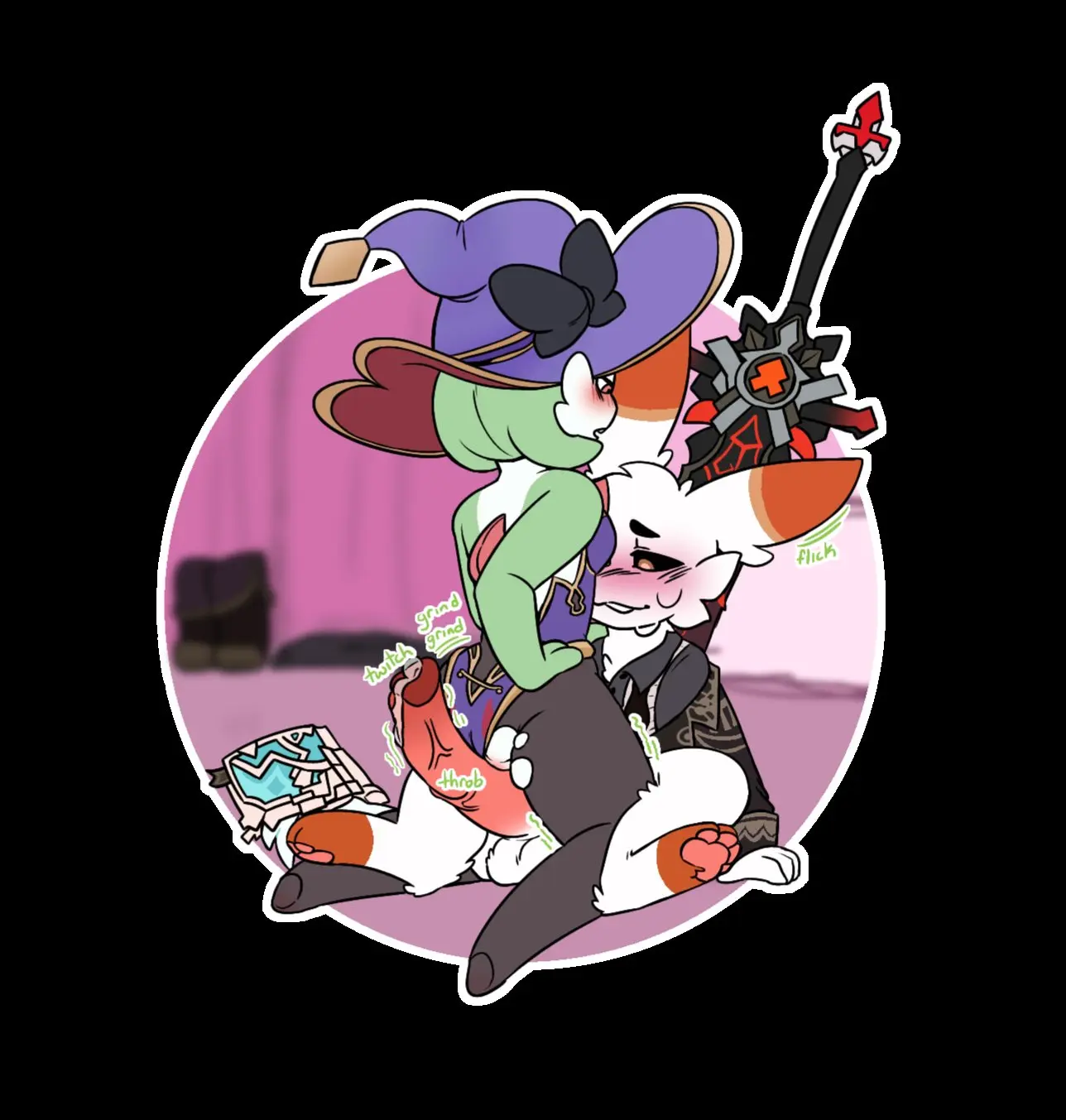 Image blush,clothing,female,hi_res,male,penis,pokemon,pokemon_(species),hot_dogging,sex,duo,cowgirl_position,male/female,size_difference,anthro,genshin_impact,nintendo,hand_on_hip,hotel,genitals,legwear,anthro_only,book,weapon,throbbing,throbbing_penis,mihoyo,shoes_removed,cosplay,generation_8_pokemon,scorbunny,torn_clothing,leggings,pawpads,sword,generation_3_pokemon,leaning_on_object,melee_weapon,gardevoir,no_penetration,torn_legwear,torn_leggings,doeneb18,mia_(ston13),mona_(genshin_impact)_(cosplay),solaris_(btwalexhere)