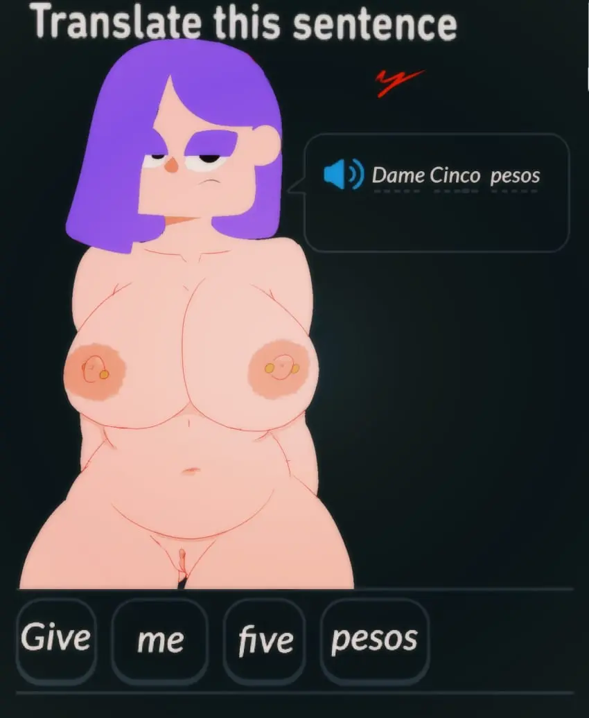 Image 1girls,big_breasts,breasts,female,female_only,solo,nude,pussy,solo_female,nude_female,tagme,completely_nude,naked,accurate_art_style,completely_nude_female,english_text,naked_female,duolingo,español,spanish,spanish_text,english,huesosdry,no_outlines,lily_(duolingo),dat_pussy