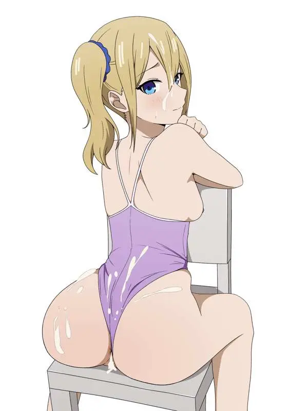 Image 1girls,breasts,female,female_only,human,solo,cum,cum_on_face,ass,big_ass,big_butt,ponytail,cum_in_ass,blonde_hair,medium_breasts,accurate_art_style,cum_on_ass,cum_on_body,ass_focus,kaguya-sama_wa_kokurasetai_~tensai-tachi_no_renai_zunousen~,cum_on_back,enormous_ass,bathing_suit,enormous_butt,official_style,coro_fae,hayasaka_ai